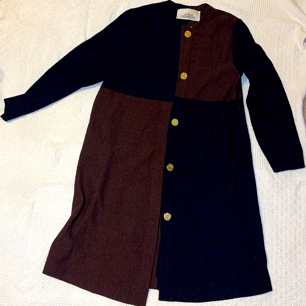 Cardigan Steve fabrikant color negro y marrón size M
